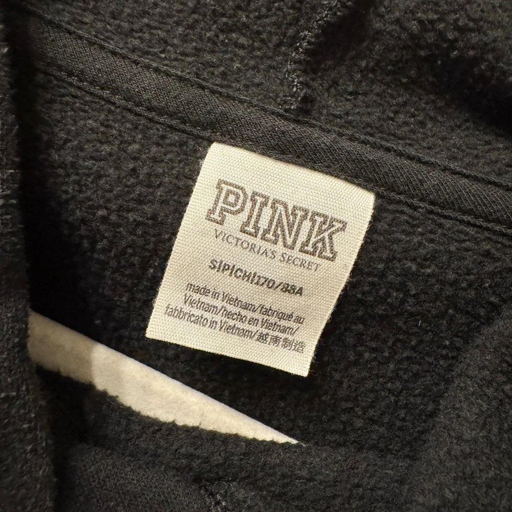 VS | Pink Everyday Campus Pullover Sweatshirt Hoodie Black Rainbow Small